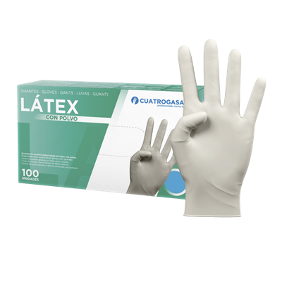 GUANTI LATTICE CON POLVERE TG L PZ.100