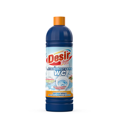 DESIR WC DISINCROSTANTE EFFICACE CONTRO GERMI E BATTERI RIMUOVE RUGGINE E CALCARE ML. 900
