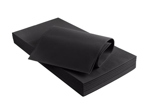 CAP TOVAGLIA TNT 100X100 NERO PZ.25