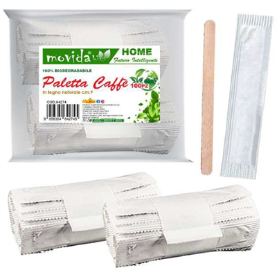 MOVIDA PALETTE LEGNO CAFFE' BIO 100PZ