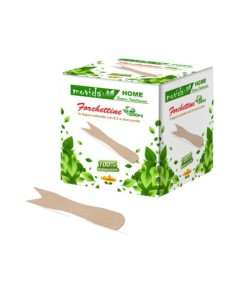 MOVIDA FORCHETTINA LEGNO BIO 85MM BOX 500PZ