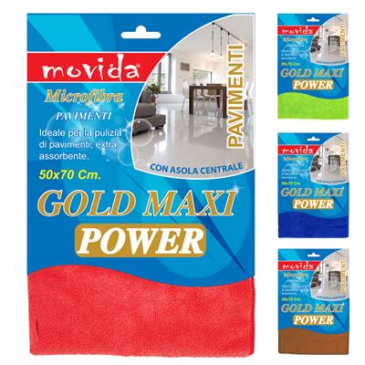 MOVIDA PANNO IN MICROFIBRA GOLD MAXI POWER 50X70 CON ASOLA