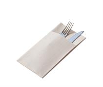 CAP TOVAGLIOLO AIRLAID TASCA/POKET 40X40 LINO SABBIA PZ. 50