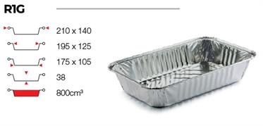 CONTITAL CONTENITORE ALLUMINIO 2 PORZ R1G SMART PZ. 100