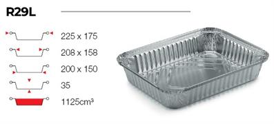 CONTITAL CONTENITORE ALLUMINIO 4 PORZ R29L SMART PZ. 100