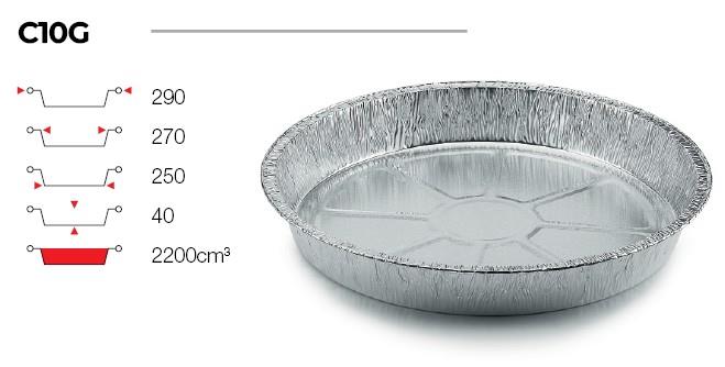 CONTITAL CONTENITORE CIRCOLARE ALLUMINIO C10G 2200CC 29Xh4 PZ. 100