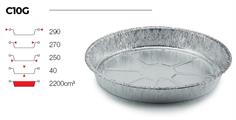 CONTITAL CONTENITORE CIRCOLARE ALLUMINIO C10G 2200CC 29Xh4 PZ. 100