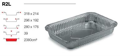 CONTITAL CONTENITORE ALLUMINIO 6 PORZ. R2L PZ. 50