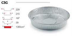 CONTITAL CONTENITORE ALLUMINIO CIRCOLARE C3G CC1360 PZ. 100