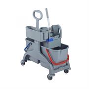 CARRELLO PLASTICA MARCUS TOP 2 SECCHI+STRIZZATORE+VASCHETTA