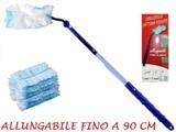 PIUMINO POLVERE ALLUNGABILE FINO CM. 90 CON SNODO 1 MANICO + 3 RICARICHE