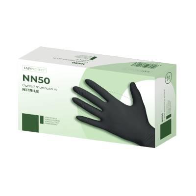 GUANTI NITRILE NERO 5g TG S PZ. 100