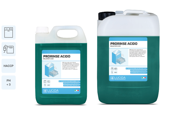 LUCIDA PRORINSE ACIDO BRILLANTANTE ACQUE MEDIE E DURE LT.5