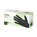 GUANTI NITRILE NERO 3.5 TG S PZ.100